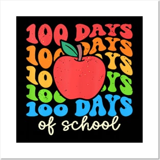 Groovy 100 Days Of School Teacher 100Th Day Of School Posters and Art